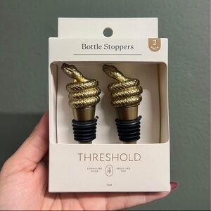 Threshold Gold Serpent Bottle Stoppers